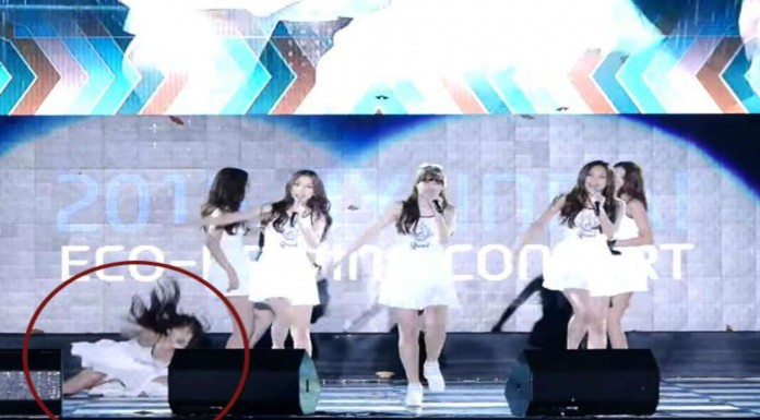 Bailar en un escenario resbaladizo da lugar a esto…