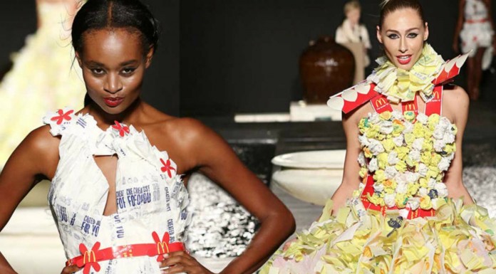 Vestidos creados con Macdonald´s (Parte I)