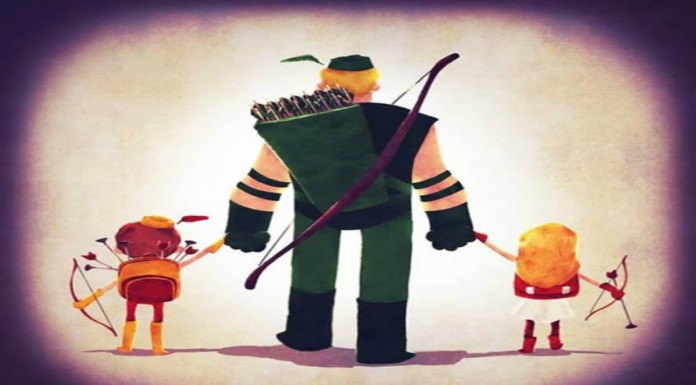 Superhéroes llevando a sus hijos al colegio (Parte II)