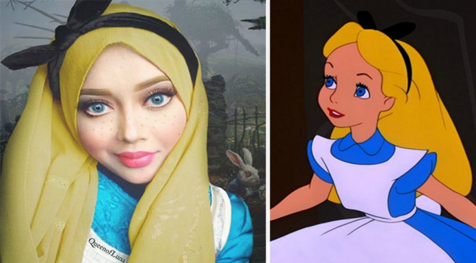 Esta mujer con hiyab se transforma ¡en princesas Disney! (Parte I)