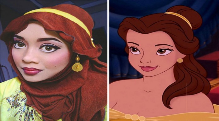 Esta mujer con hiyab se transforma ¡en princesas Disney! (Parte II)