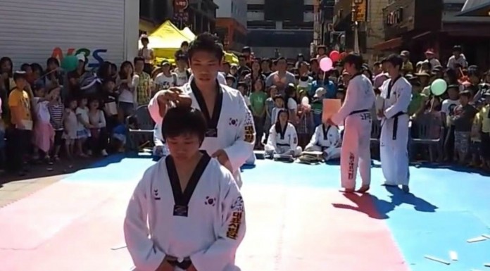 Cuando haces kárate y no apuntas bien…